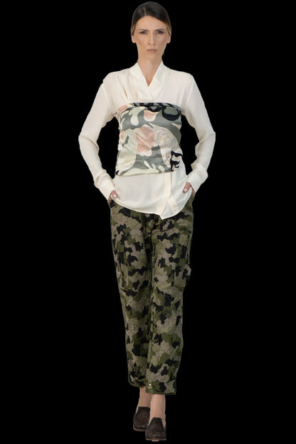 Calça Color Militar Andrea Bogosian