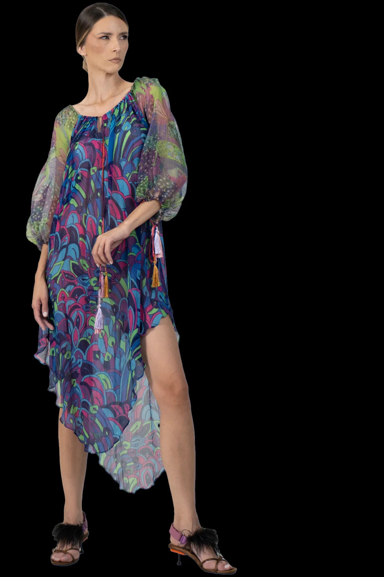 Vestido Color Textura
