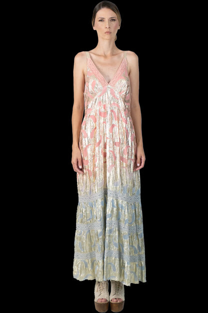 Vestido Degradê Metalizado Garimpo Adda