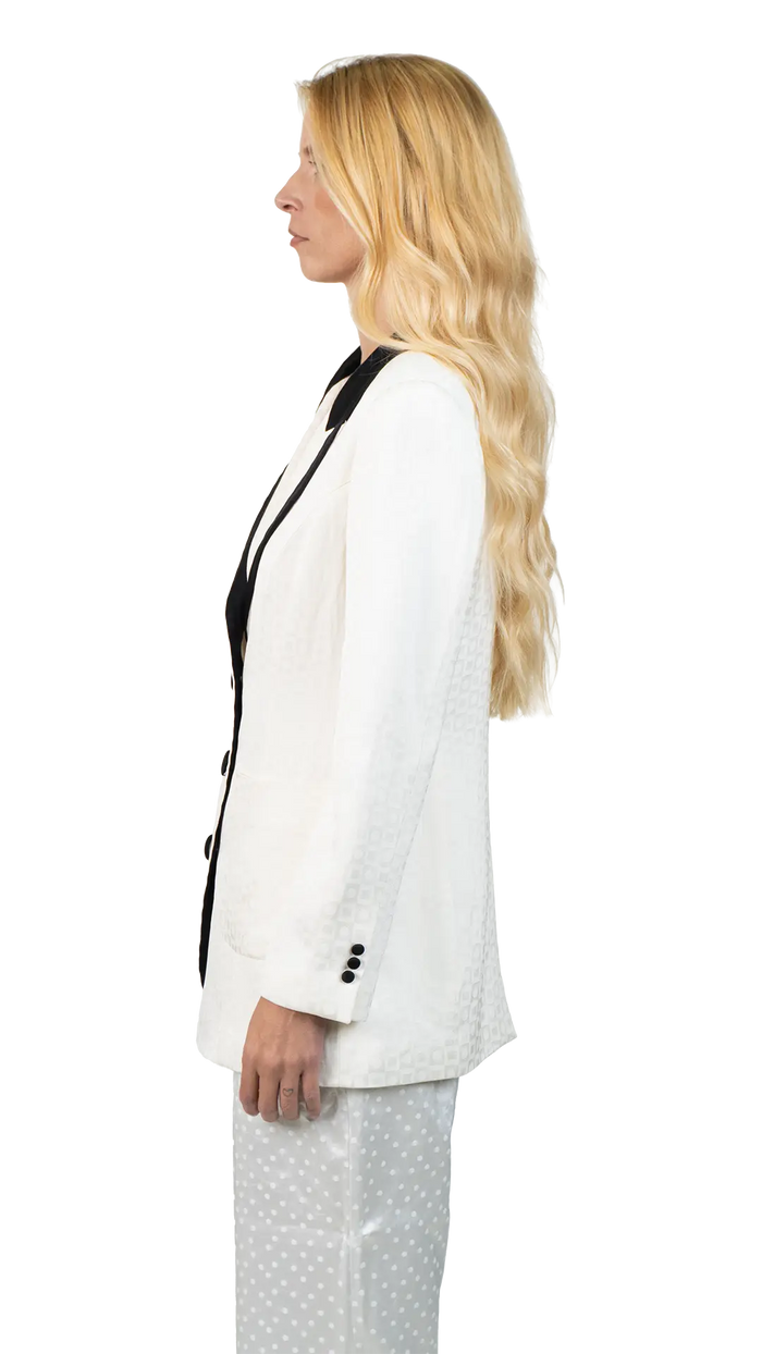 Blazer Bicolor Seda