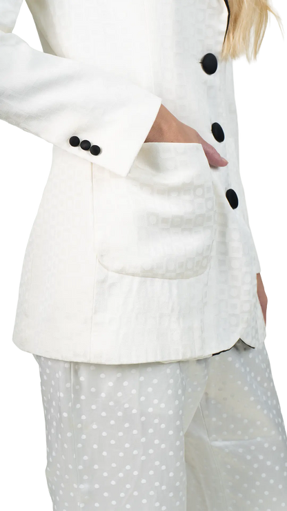 Blazer Bicolor Seda
