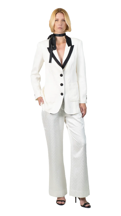 Blazer Bicolor Seda