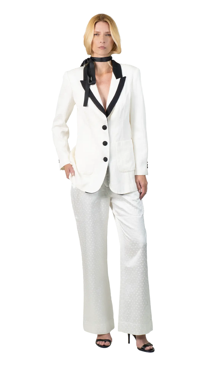 Blazer Bicolor Seda