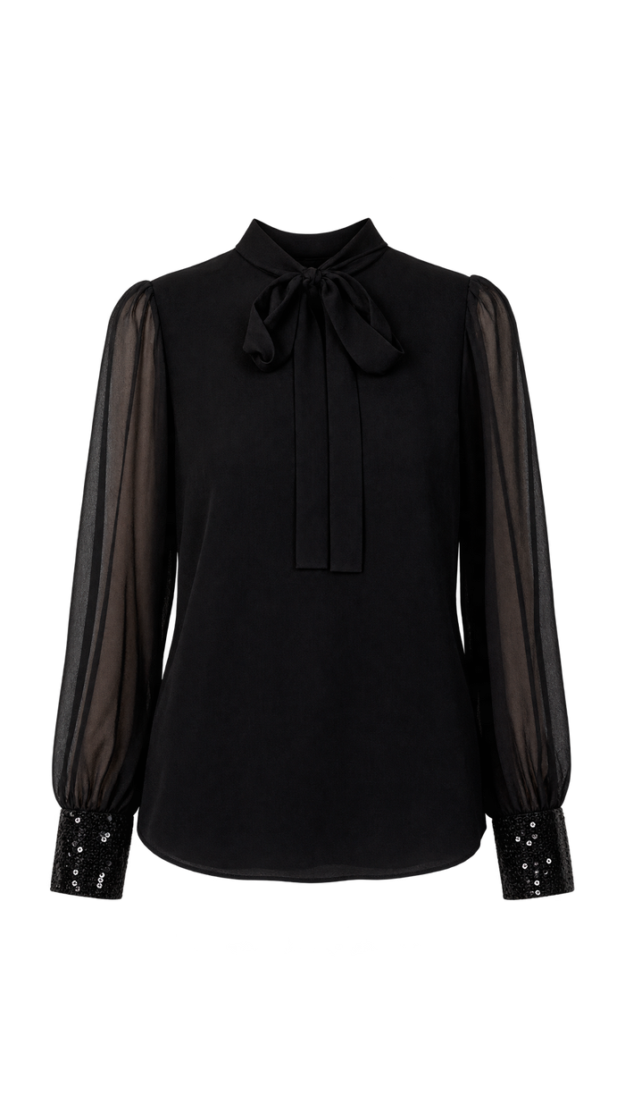 Blusa Preta Seda