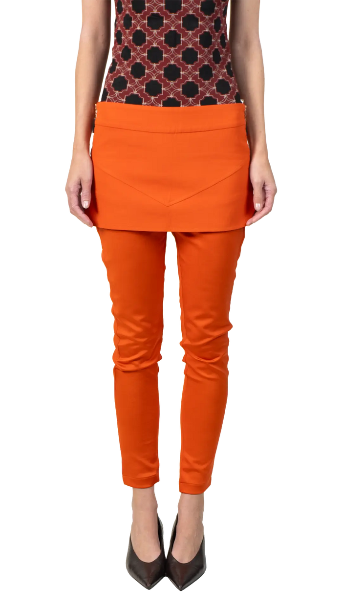 Calça Saia  Laranja