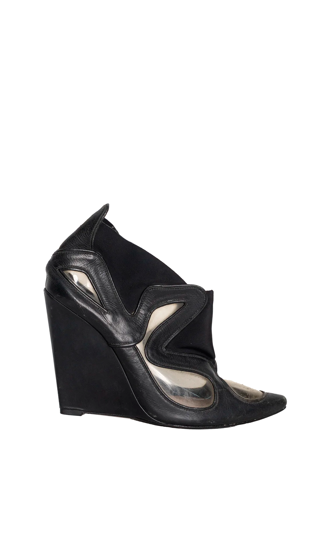 Sapato Preto Transparente