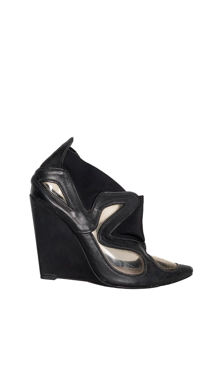 Sapato Preto Transparente