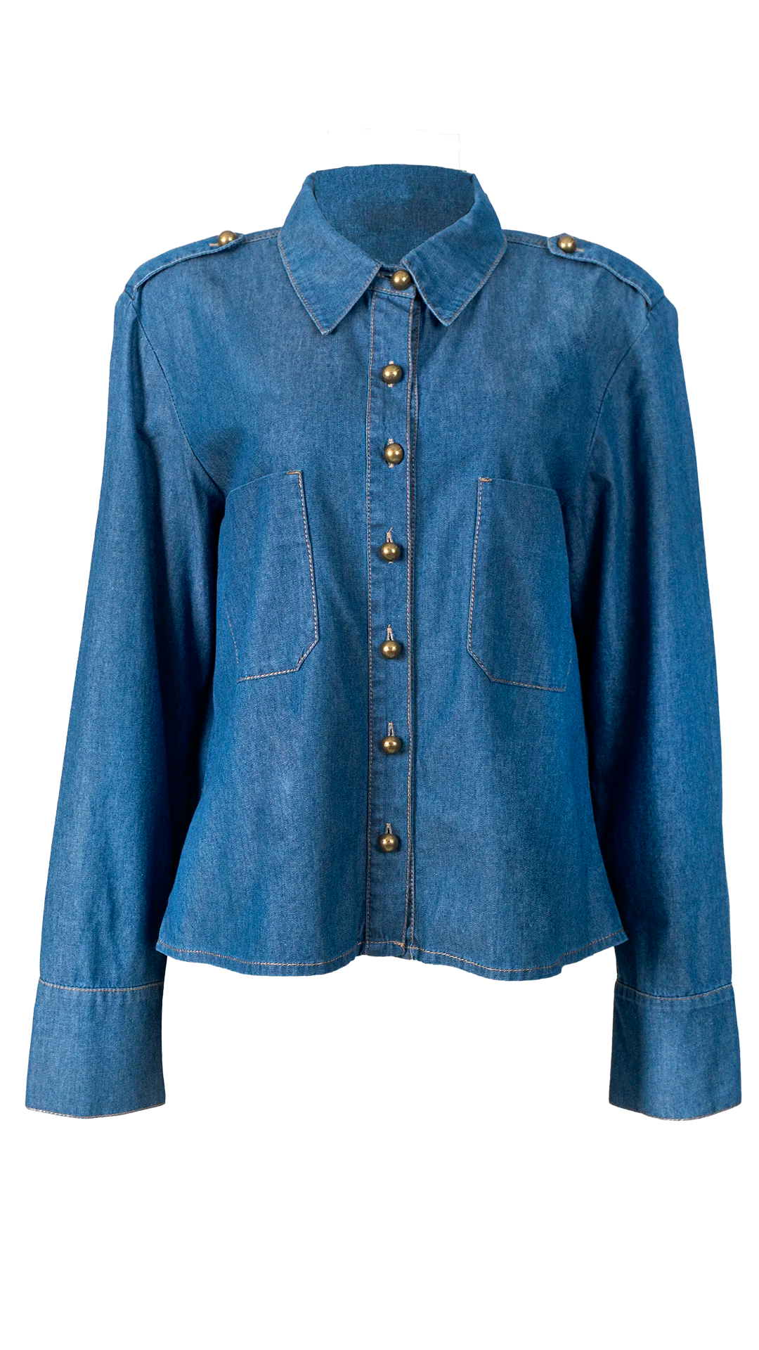 Camisa manga comprida jeans