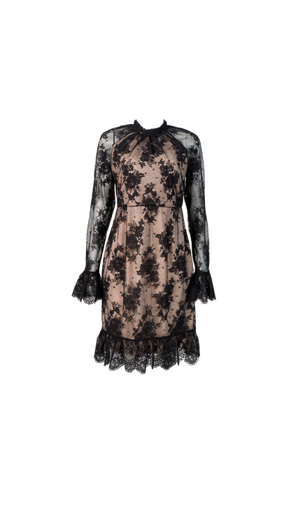 Vestido Preto Renda Garimpo Adda