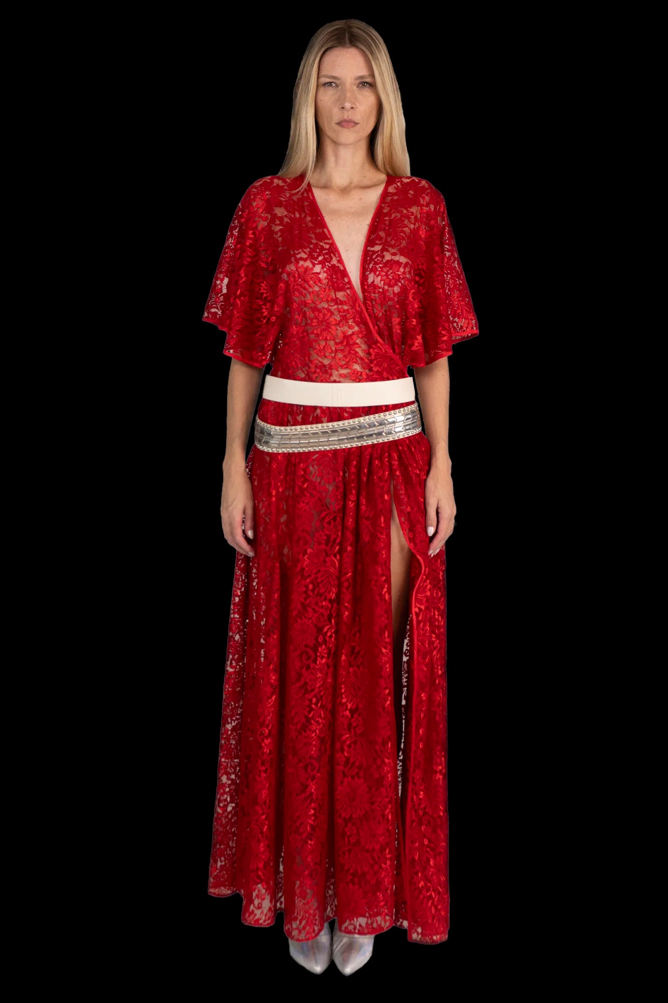 Vestido Vermelho Renda