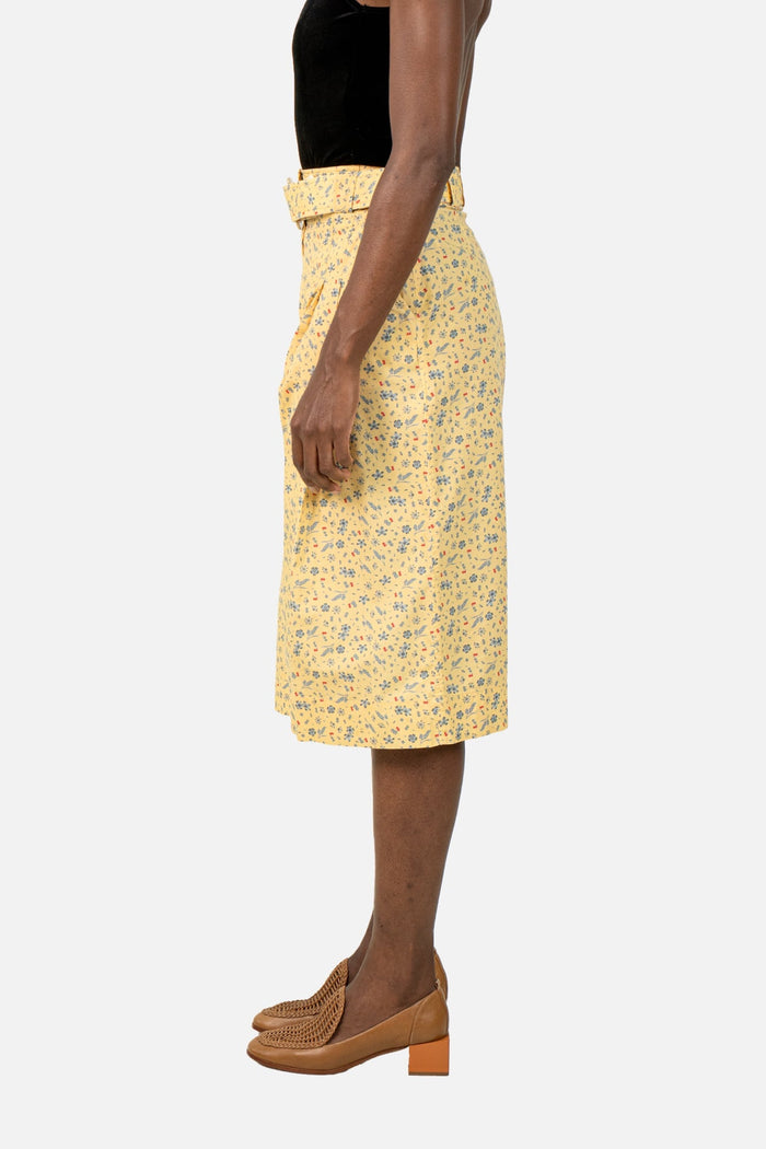 Bermuda Amarela Floral Bermuda NK STORE