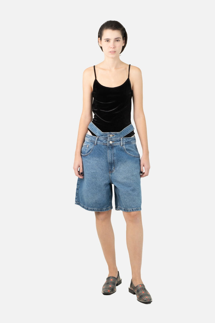 Bermuda Jeans Recorte bermuda Nk denim