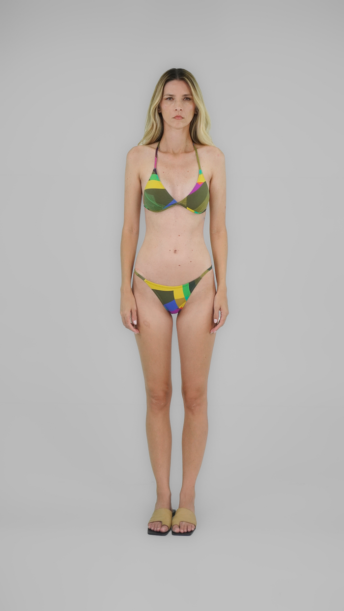 Biquini Bicolor Estampado Biquíni Wmccann