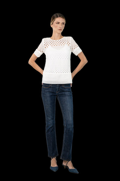 Blusa Branca Detalhe Michael Kors