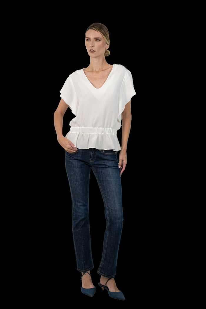 Blusa Branca Detalhe Blusa MIXED