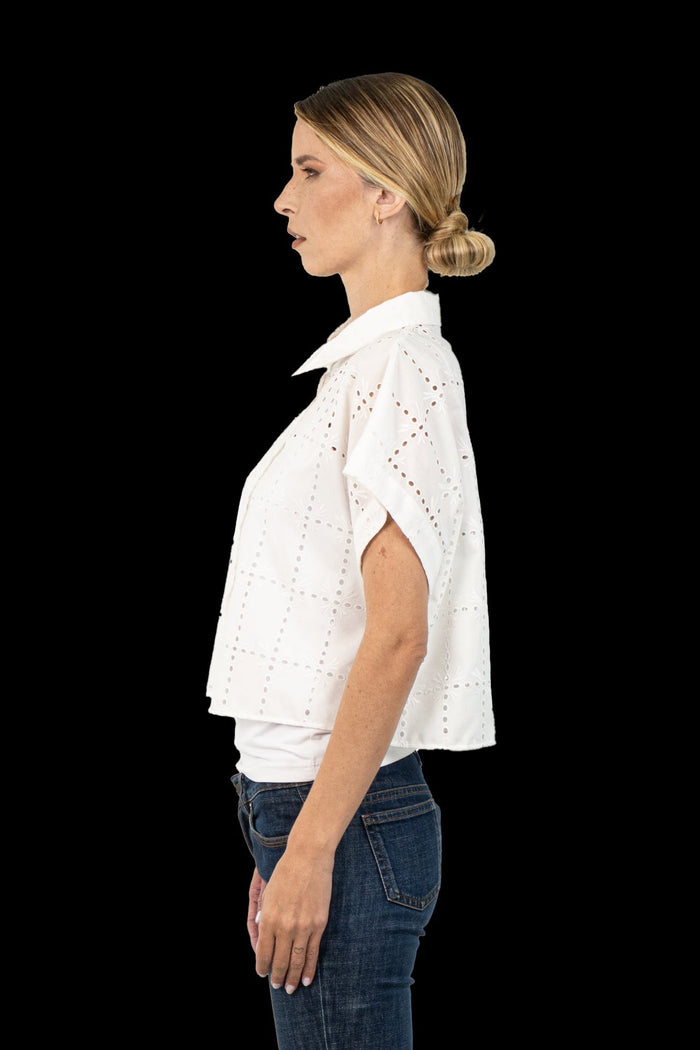 Blusa Branca Laise Blusa ZARA
