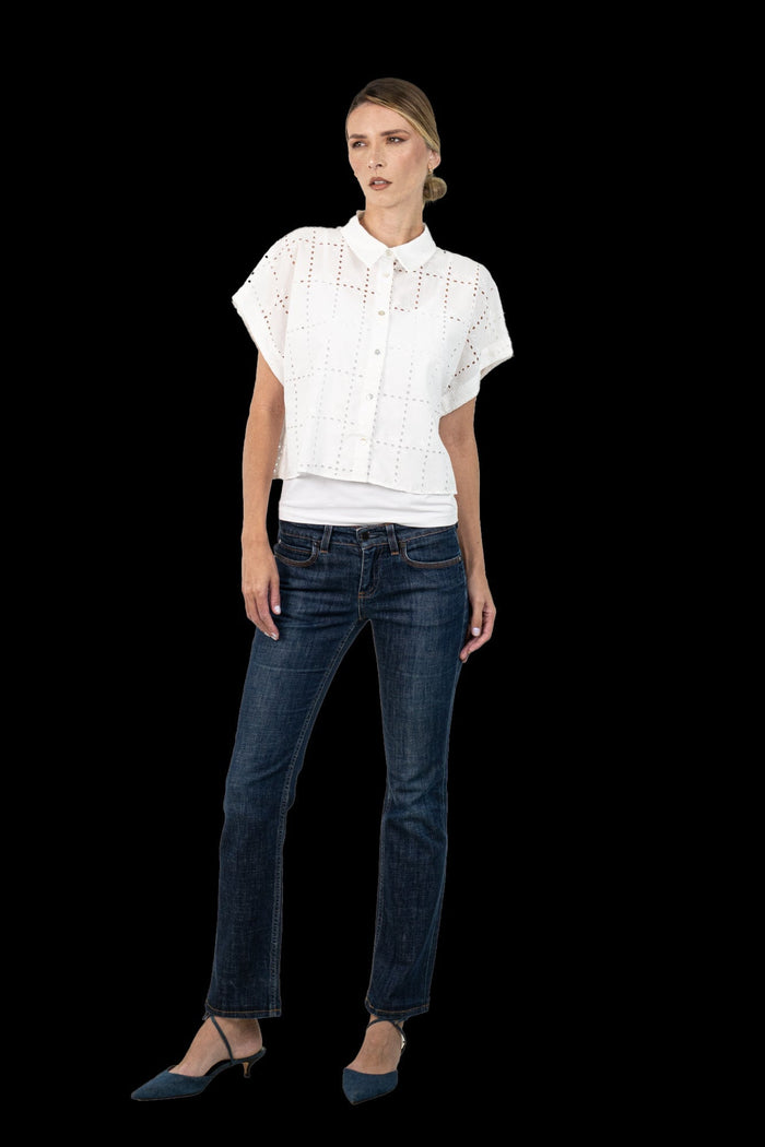 Blusa Branca Laise Blusa ZARA
