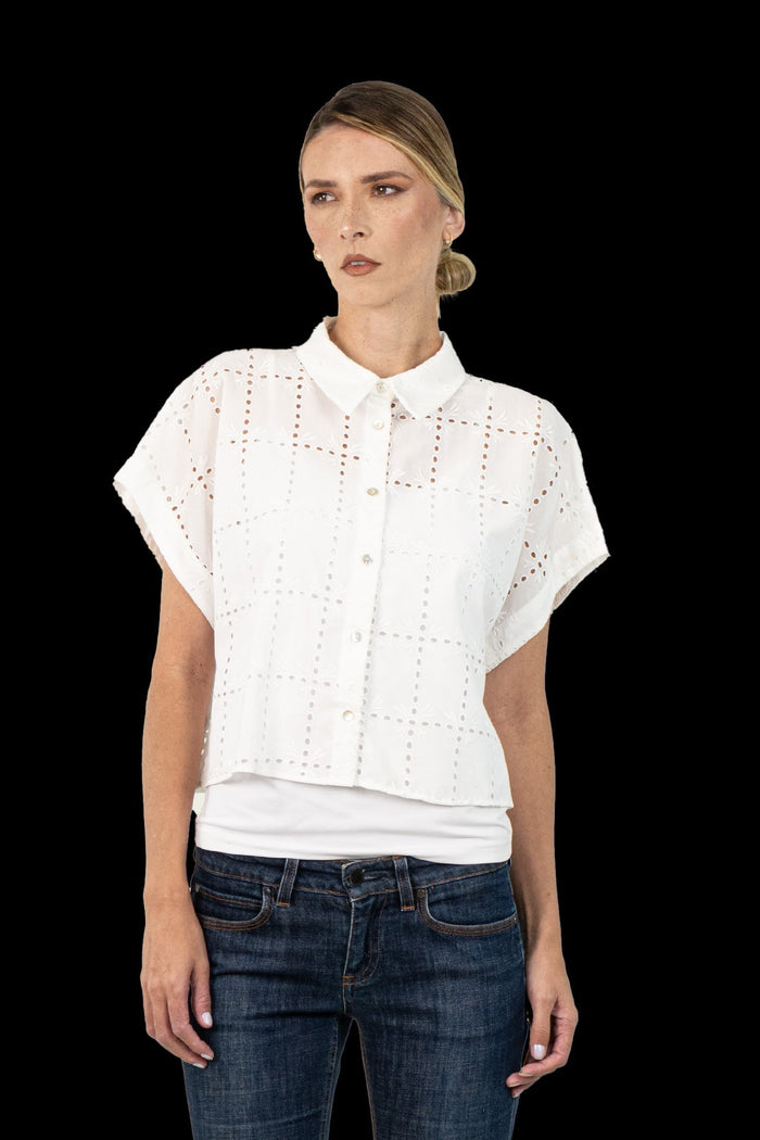 Blusa Branca Laise Blusa ZARA