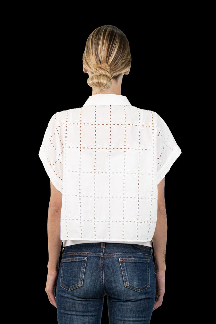 Blusa Branca Laise Blusa ZARA