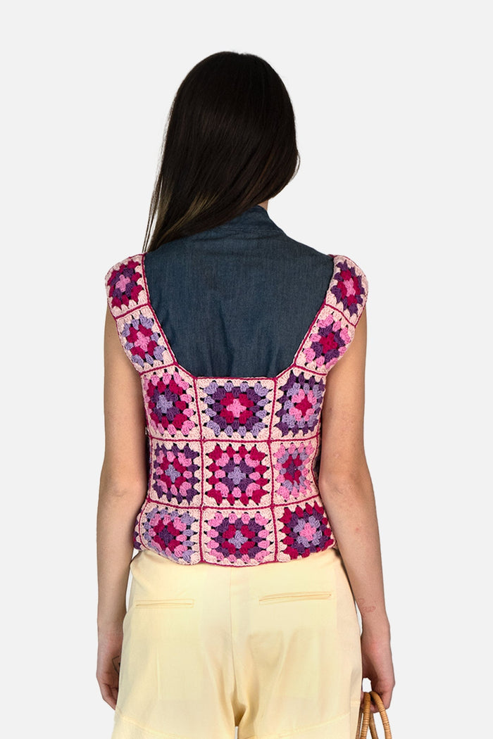 Blusa Color Croche Blusa ONG VALADARES