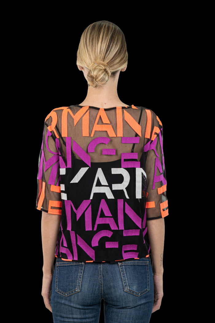 Blusa Color Transparente blusa Armani Exchange