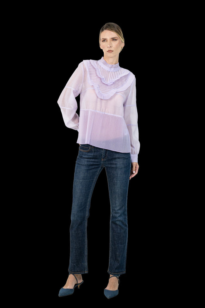 Blusa Lilás Babado blusa H&M