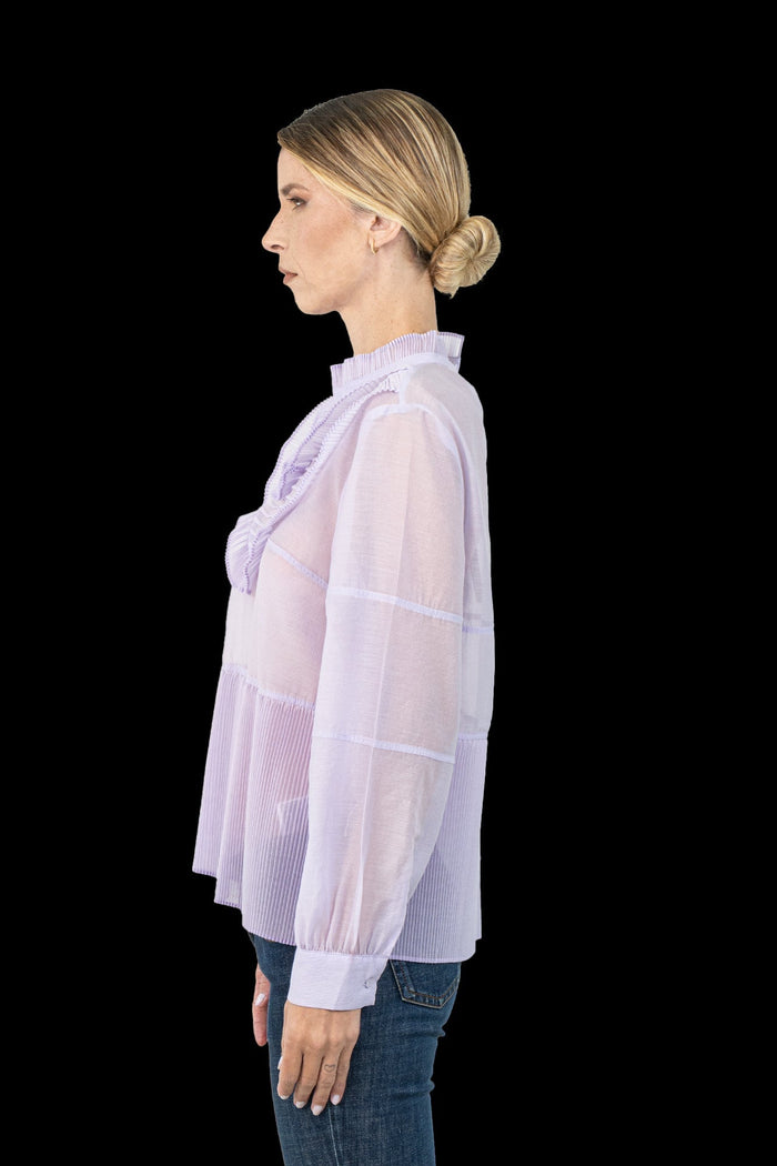 Blusa Lilás Babado blusa H&M