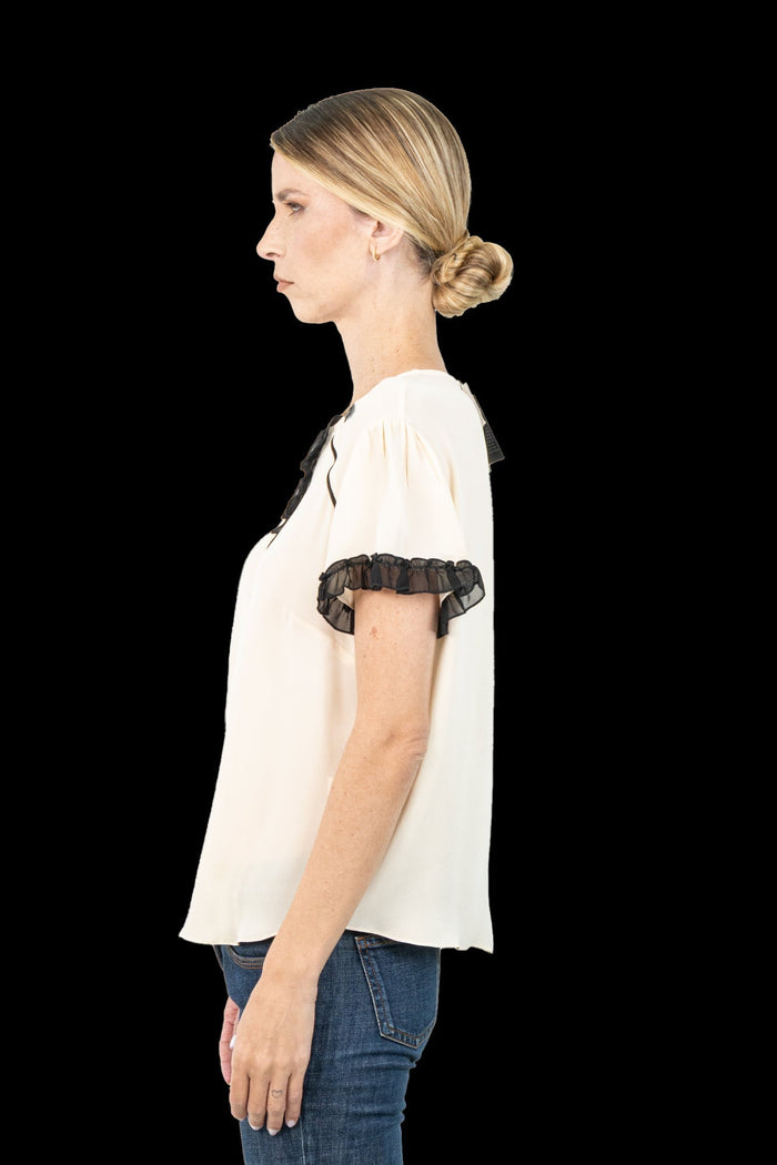 Blusa Off Babado Blusa NK collection