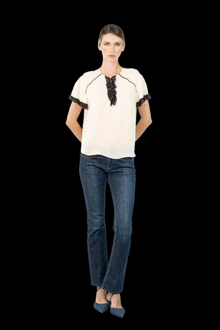 Blusa Off Babado Blusa NK collection