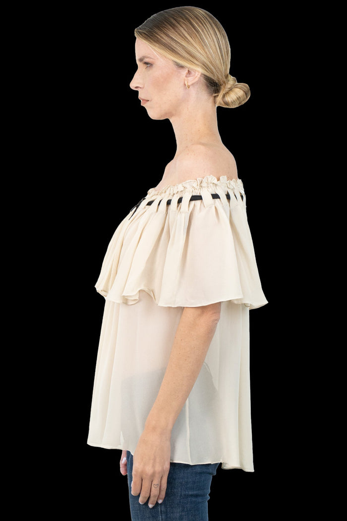 Blusa Off Detalhe Blusa Animale