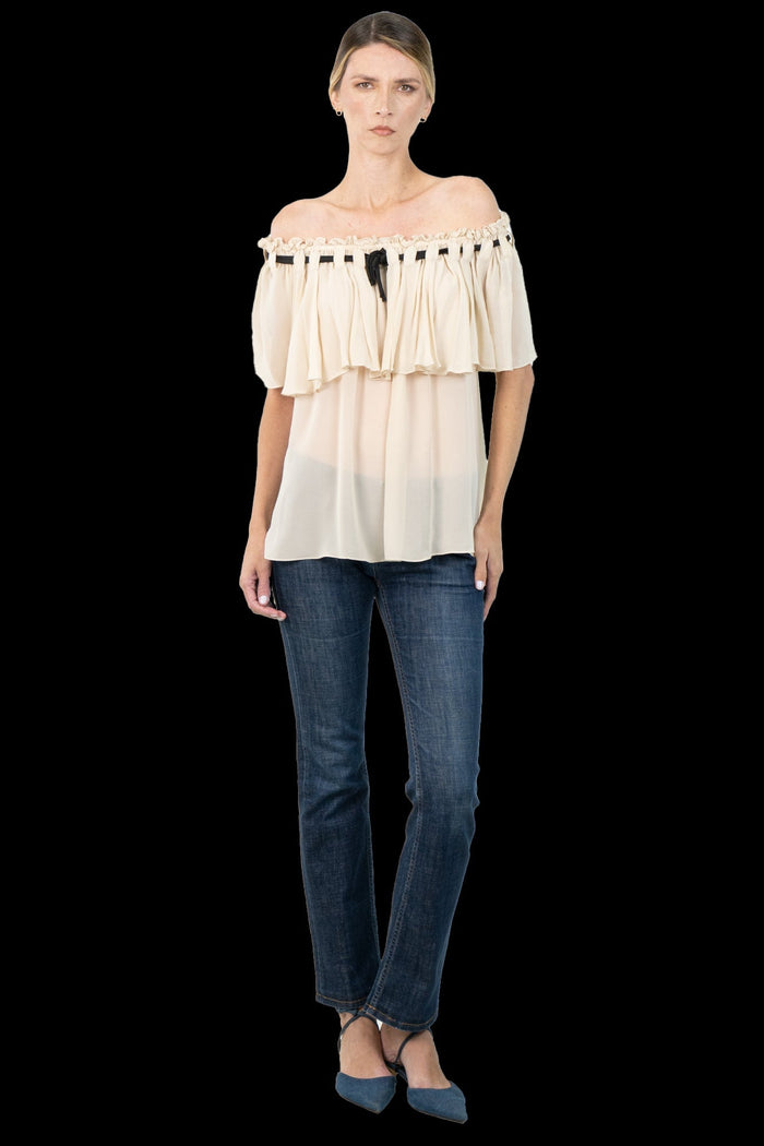 Blusa Off Detalhe Blusa Animale