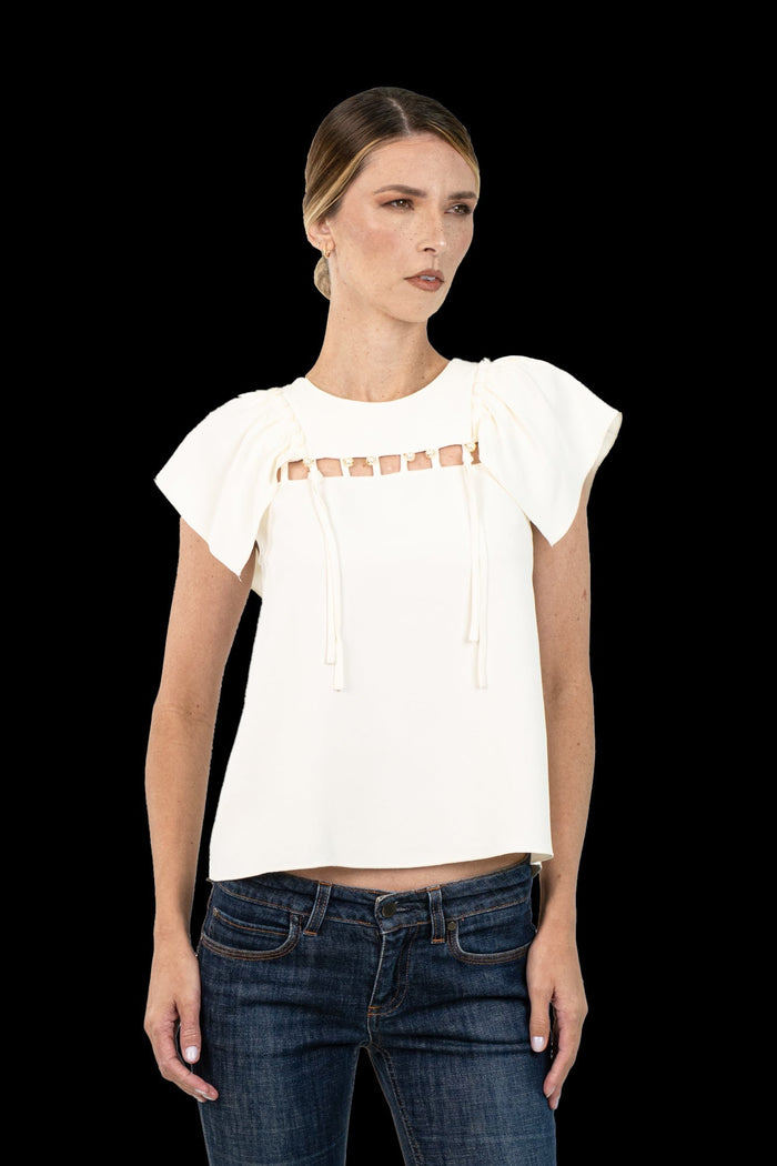 Blusa Off Detalhe Blusa NK collection