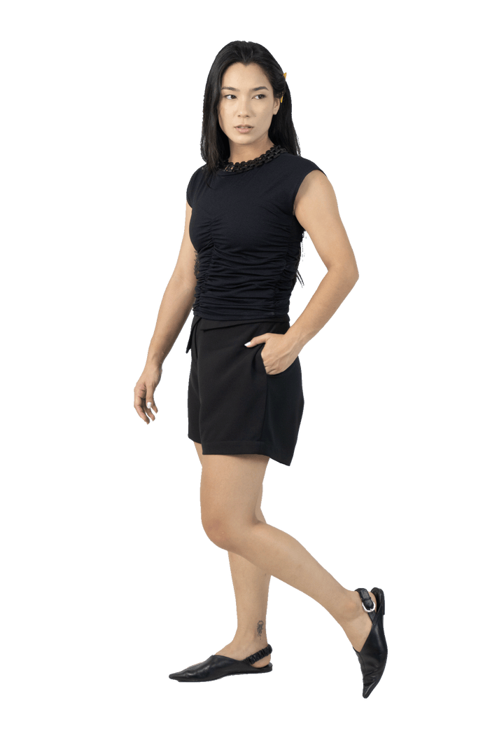 Blusa Preta Reta blusa Adda Second Hand