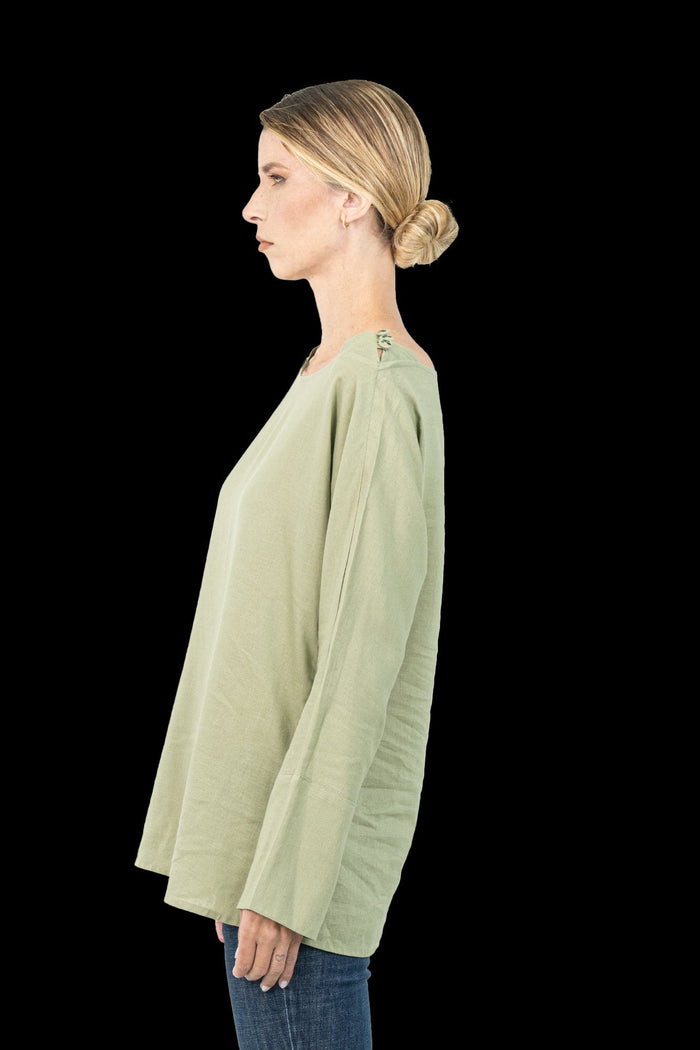 Blusa Verde Detalhe Blusa CRIS BARROS
