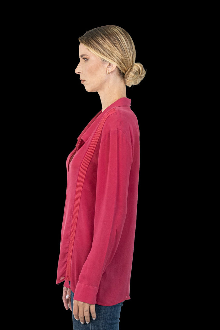Blusa Vinho Detalhe Blusa CRIS BARROS