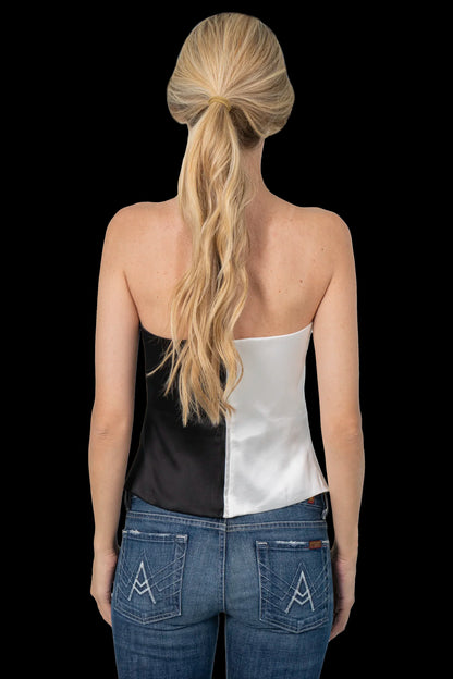 Cropped Bicolor Detalhe Zara