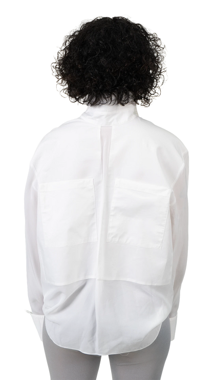 Blusa Branca Detalhe Zara