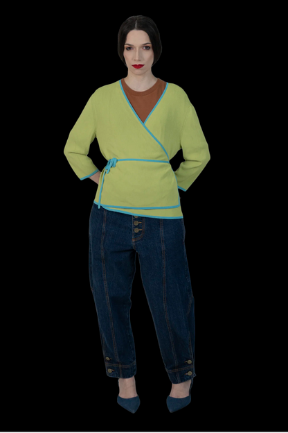 Blusa Color Transpassada Max Mara