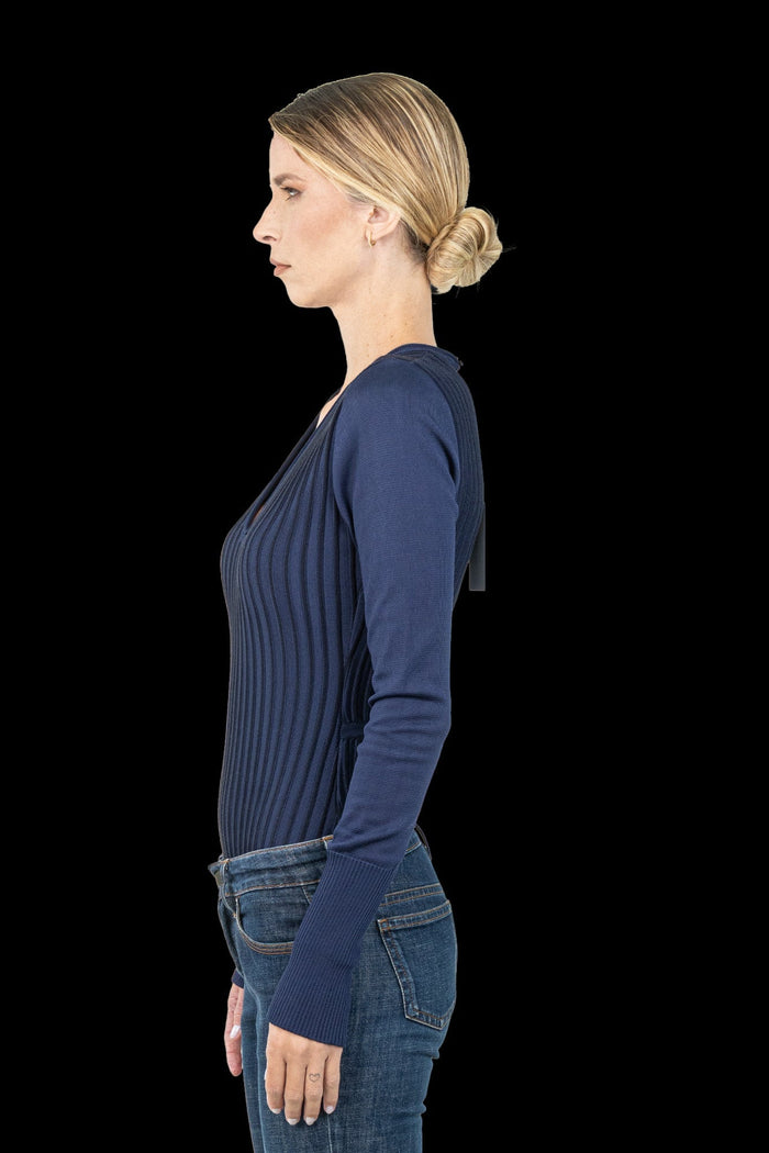 Body Azul Textura Body CRIS BARROS
