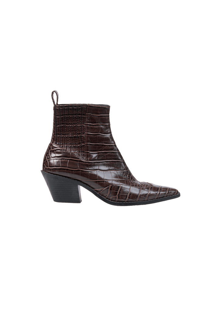 Bota Marrom textura bota Zara