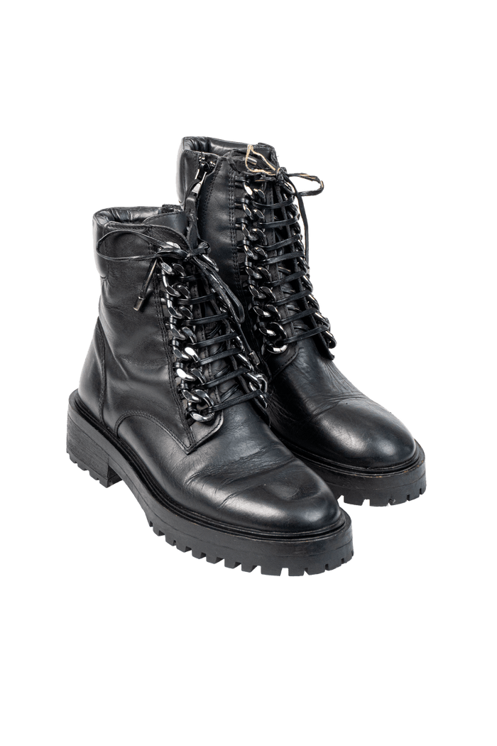 Bota Preta Cuturno bota Zara