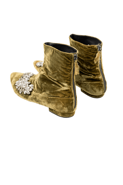 Bota Verde Detalhe Zara