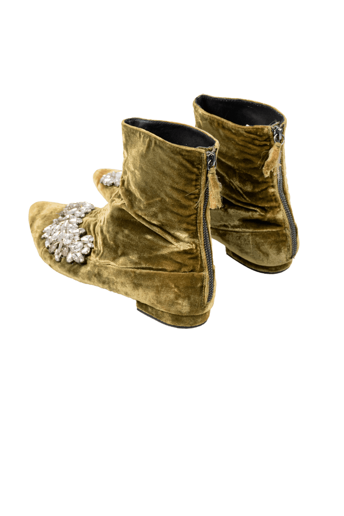 Bota Verde Detalhe bota Zara