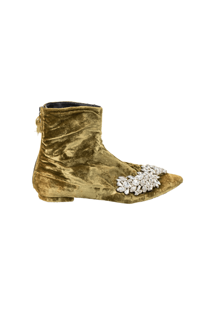 Bota Verde Detalhe bota Zara