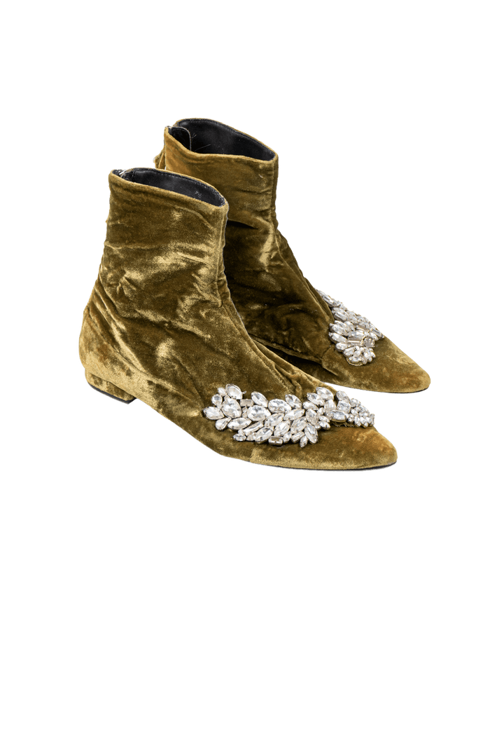 Bota Verde Detalhe bota Zara