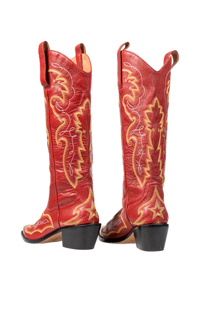 Bota Vermelha West bota Garimpo Adda