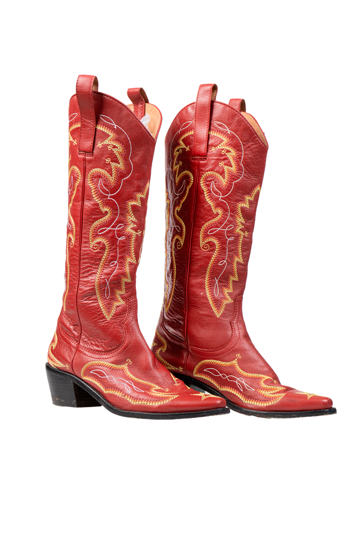 Bota Vermelha West bota Garimpo Adda