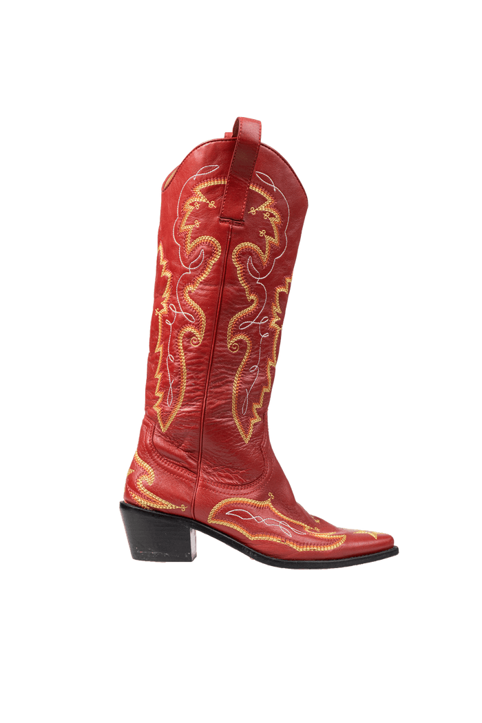 Bota Vermelha West bota Garimpo Adda