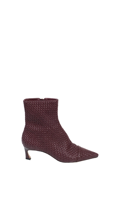 Bota vinho tressê Alexandre Birman