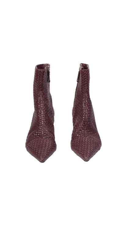 Bota vinho tressê Alexandre Birman